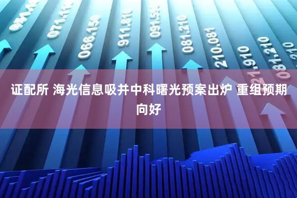 证配所 海光信息吸并中科曙光预案出炉 重组预期向好