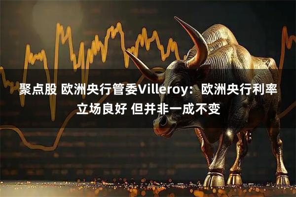聚点股 欧洲央行管委Villeroy：欧洲央行利率立场良好 但并非一成不变